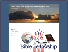 Tablet Screenshot of gracefamilybiblefellowship.org